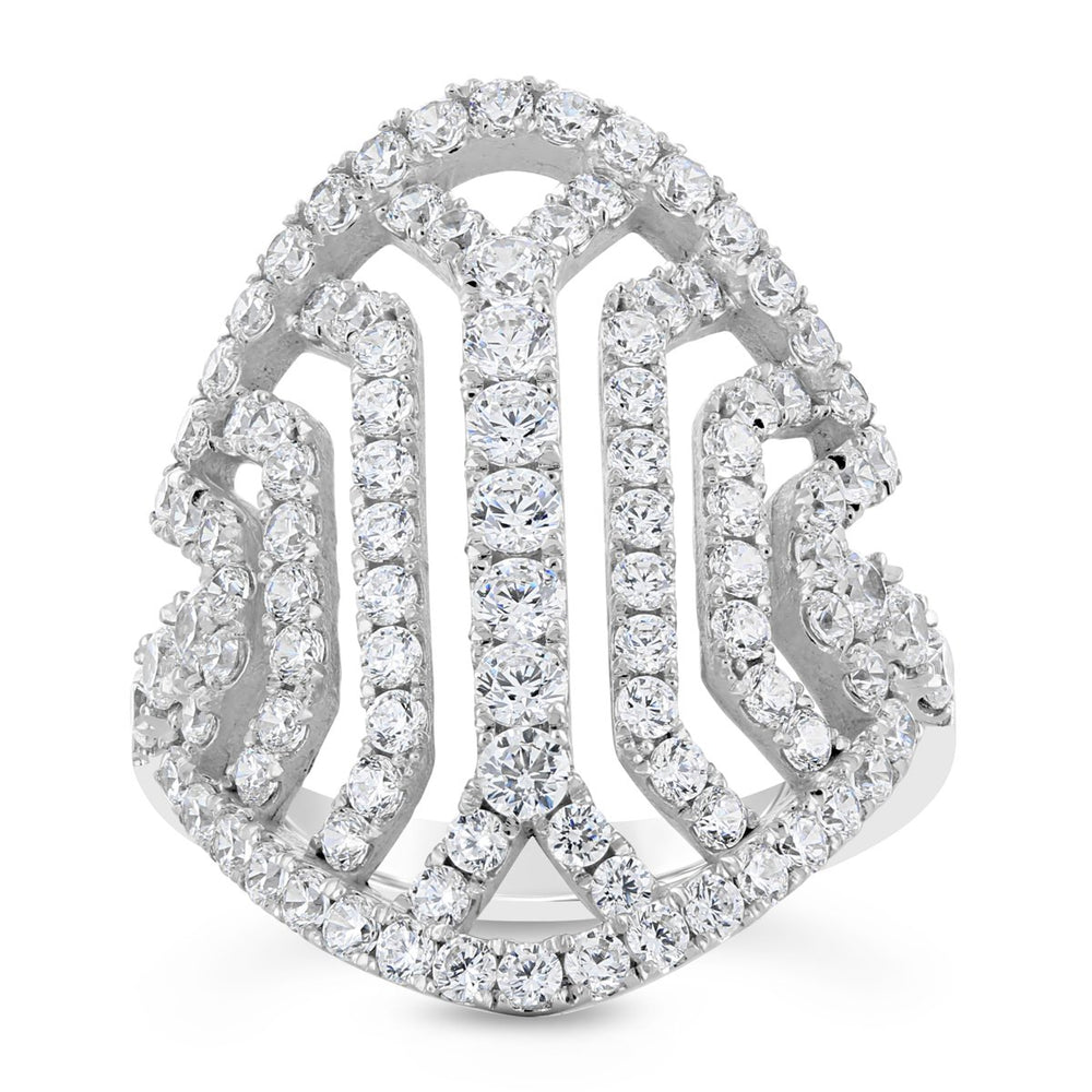 Art Deco Style Diamond Ring - YJF2813R - The Diamond Guys