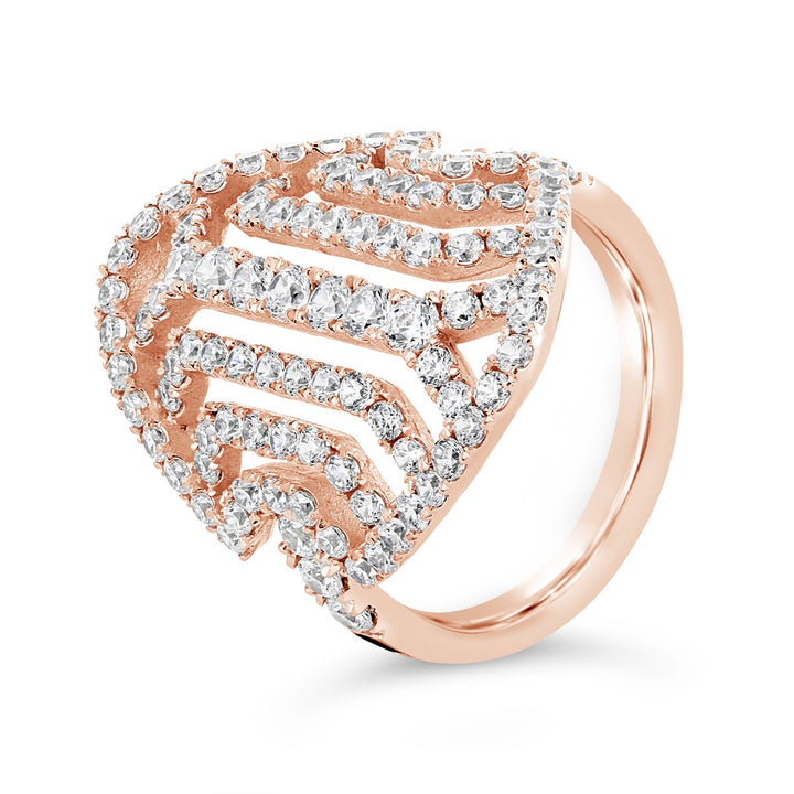Art Deco Style Diamond Ring - YJF2813R - The Diamond Guys