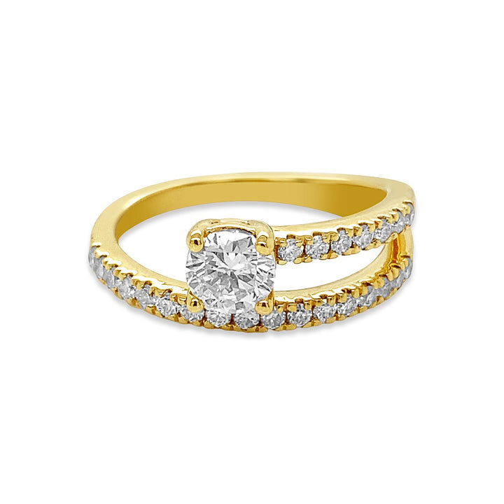 Fashion Diamond Ring with Round Diamonds - RB1347B