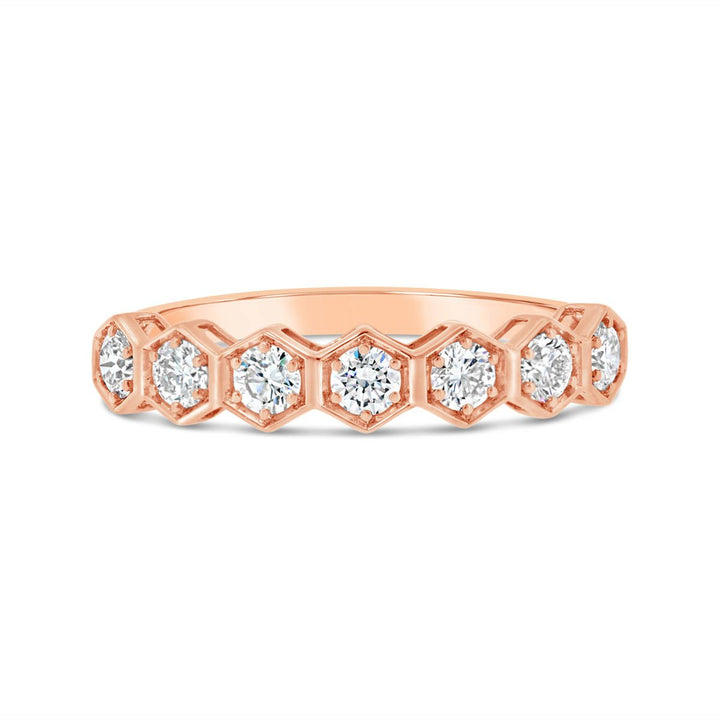 Honeycomb Diamond Band