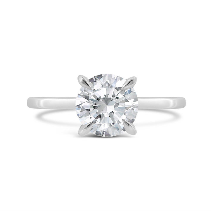 Claw Prongs Solitaire Engagement Ring - N0395SMA-RD