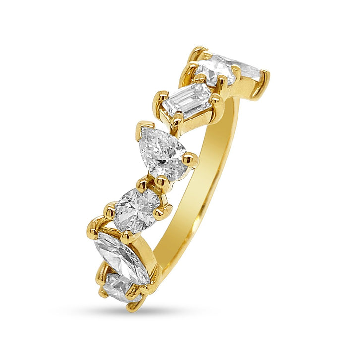 Multi Shaped Lab Grown Diamond Band - 7F1.50Y18