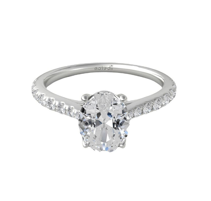 Naledi Classic Tapered Diamond Engagement Ring - The Diamond Guys