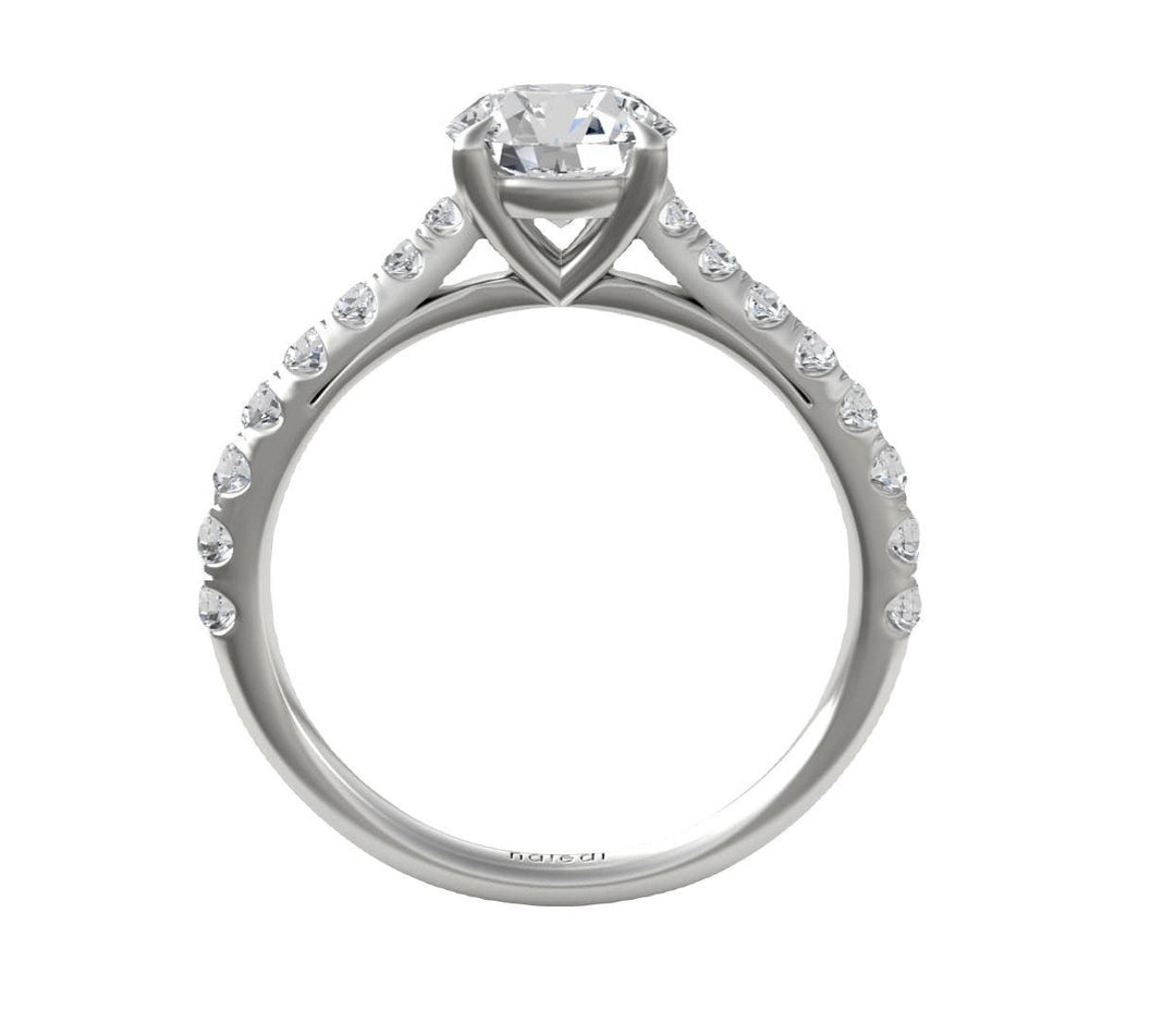 Naledi Classic Tapered Diamond Engagement Ring - The Diamond Guys