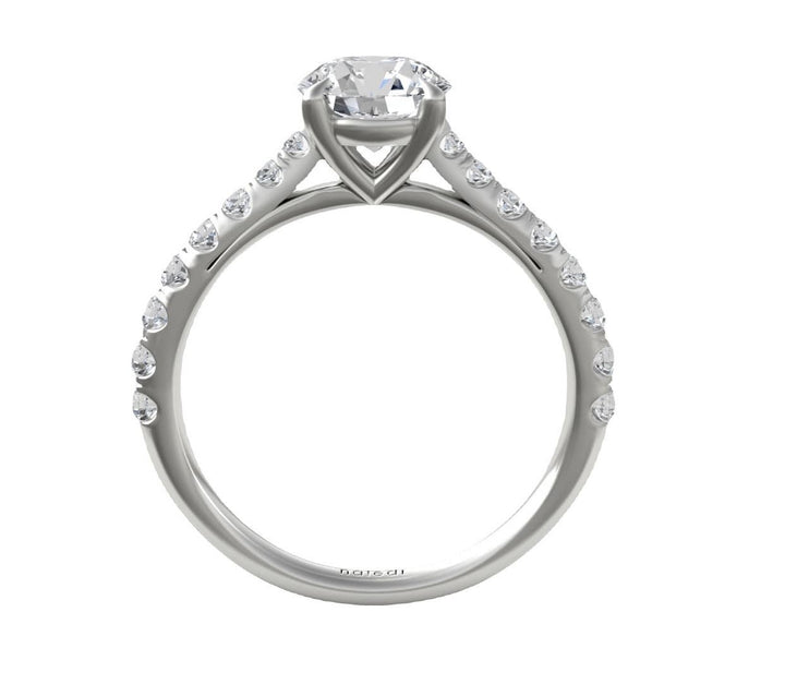 Naledi Classic Tapered Diamond Engagement Ring - The Diamond Guys