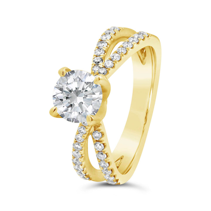 Split Shank Diamond Engagement Ring - GSR06939XR