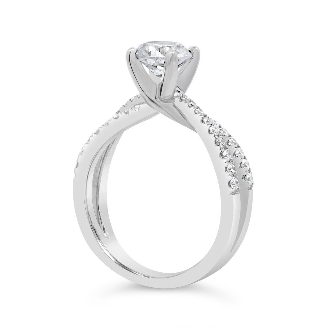 Split Shank Diamond Engagement Ring - GSR06939XR