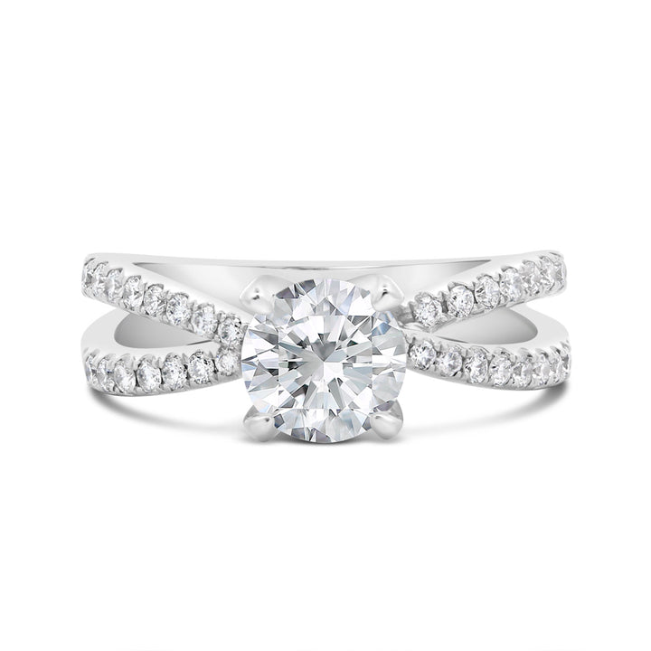 Split Shank Diamond Engagement Ring - GSR06939XR