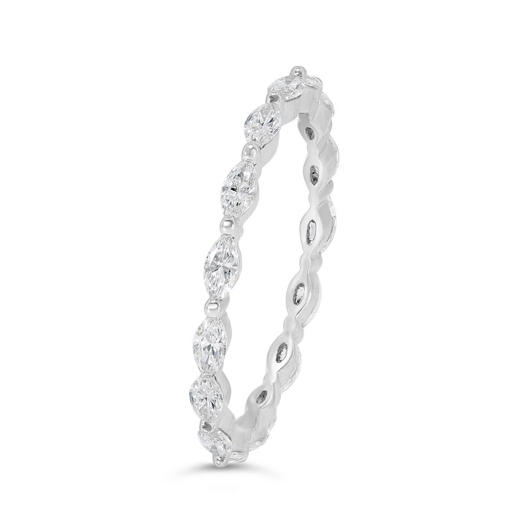 Diamond Eternity Band with Small Sizing Bar - GR5018 - The Diamond Guys