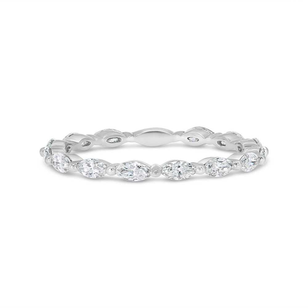 Diamond Eternity Band with Small Sizing Bar - GR5018 - The Diamond Guys