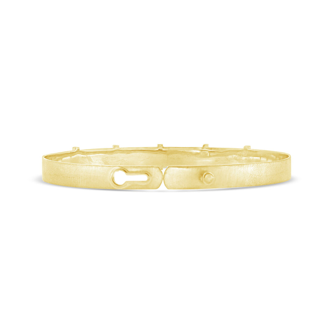 5.80mm Diamond Bangle with Satin Finish
