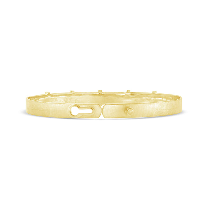 5.80mm Diamond Bangle with Satin Finish