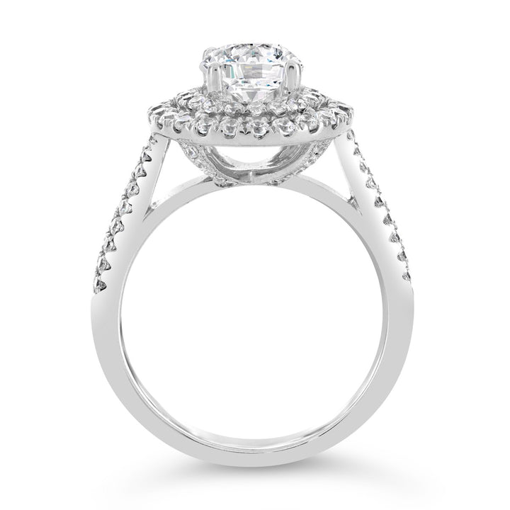 Diamond Engagement Ring with Double Halo - The Diamond Guys
