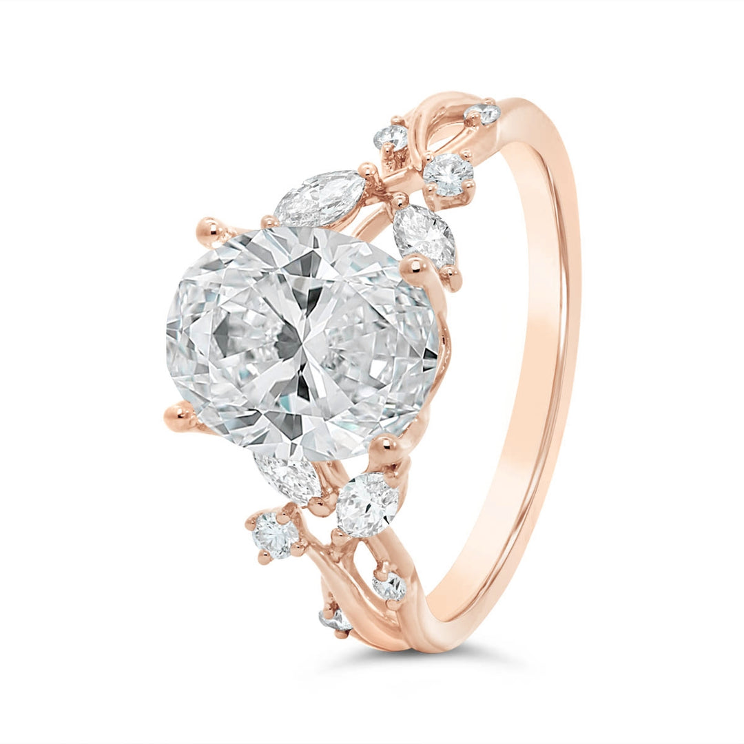 Twisted Vine Diamond Engagement Ring - R5625/O1