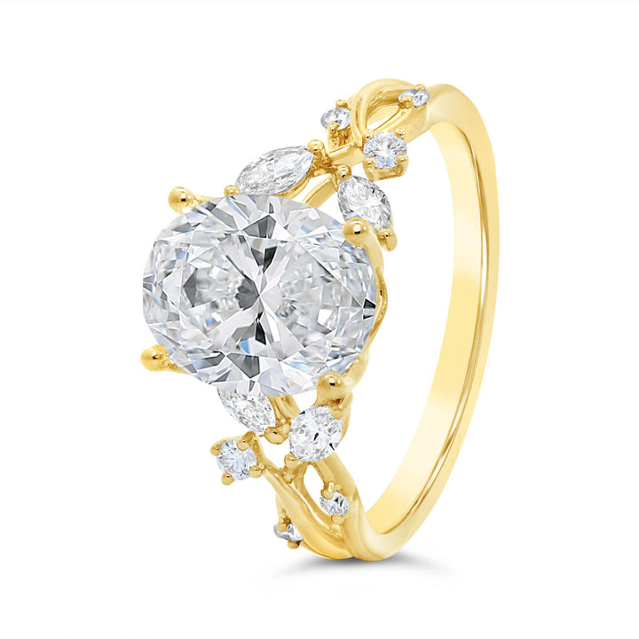 Twisted Vine Diamond Engagement Ring - R5625/O1