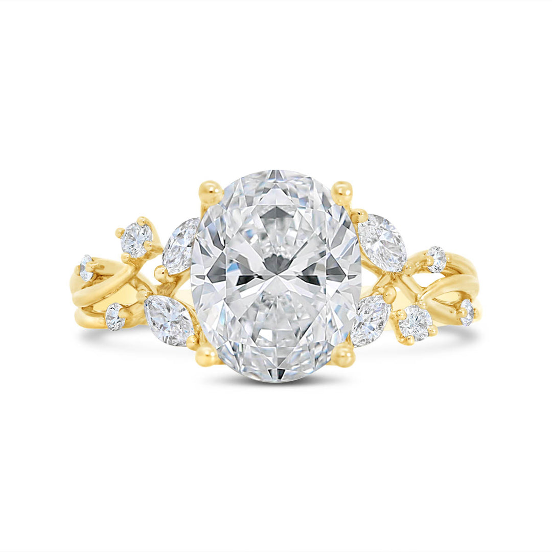 Twisted Vine Diamond Engagement Ring - R5625/O1
