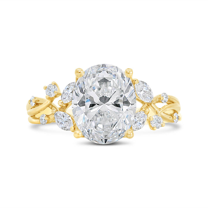 Twisted Vine Diamond Engagement Ring - R5625/O1