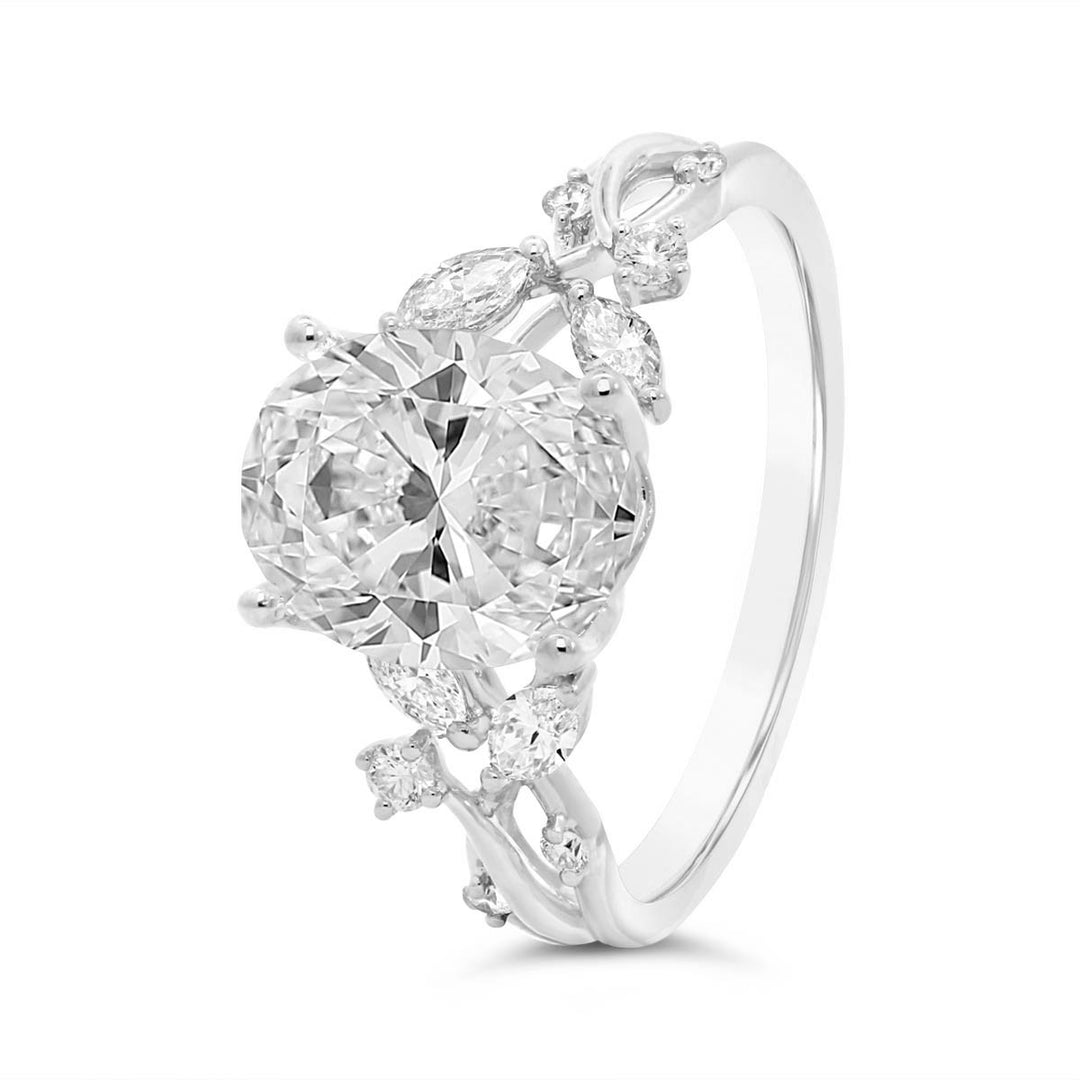 Twisted Vine Diamond Engagement Ring - R5625/O1