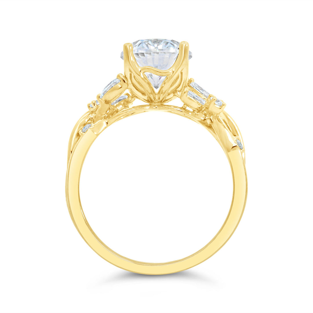Twisted Vine Diamond Engagement Ring - R5625/O1