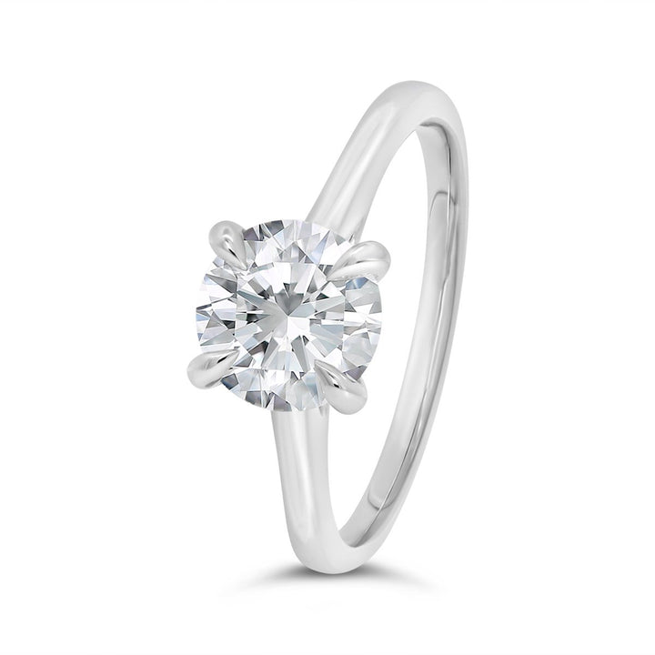 Claw Prongs Solitaire Engagement Ring - N0423SMA - The Diamond Guys