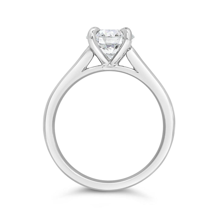 Claw Prongs Solitaire Engagement Ring - N0423SMA - The Diamond Guys