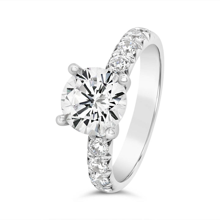 One Piece Casting Diamond Engagement Ring - The Diamond Guys