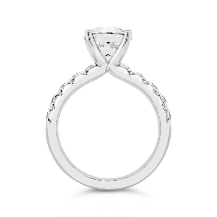 One Piece Casting Diamond Engagement Ring - The Diamond Guys