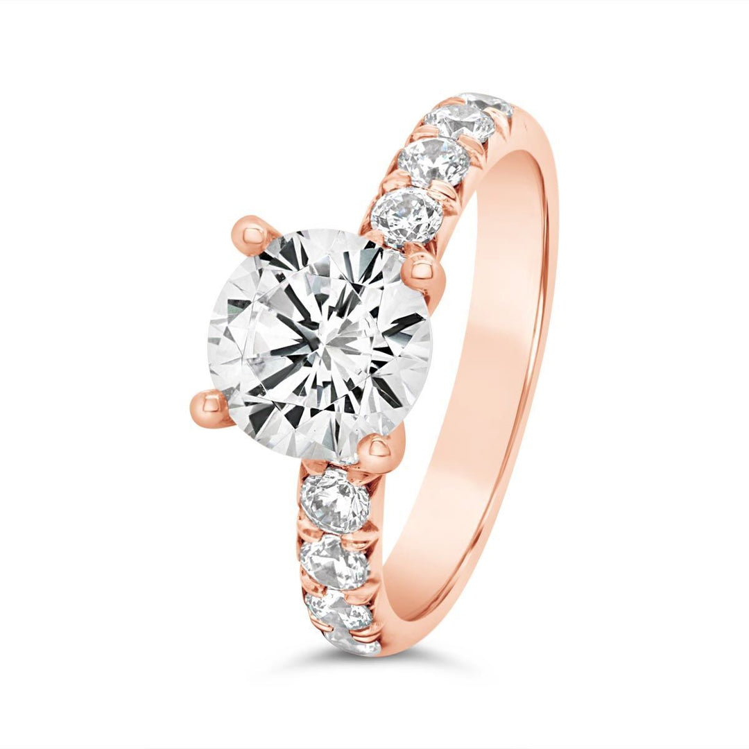 One Piece Casting Diamond Engagement Ring - The Diamond Guys
