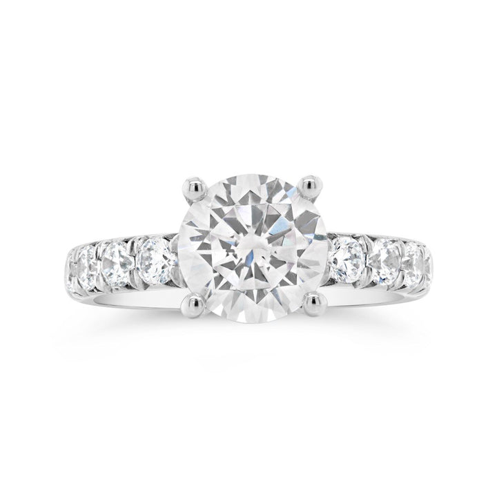 One Piece Casting Diamond Engagement Ring - The Diamond Guys