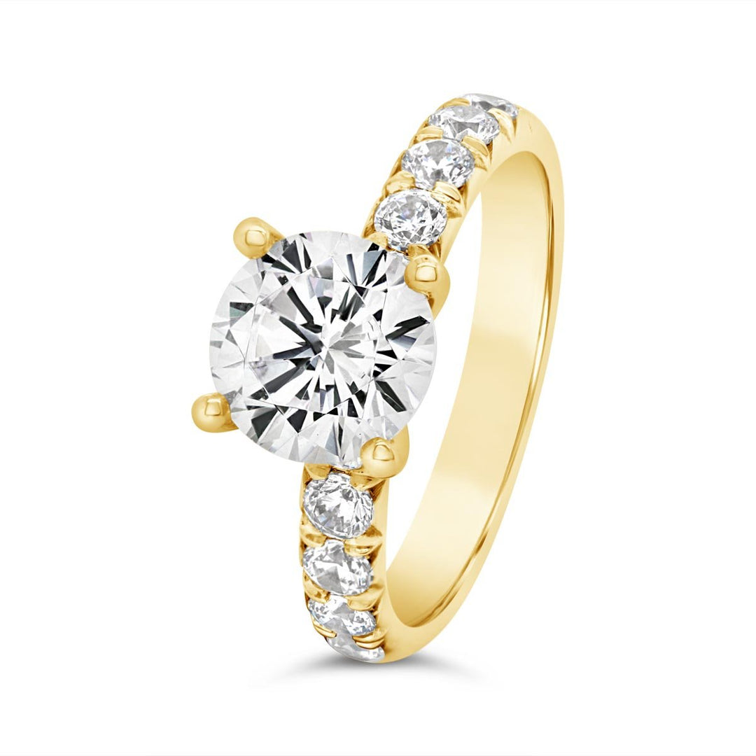One Piece Casting Diamond Engagement Ring - The Diamond Guys