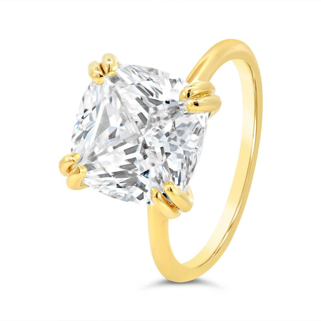 One Piece Casting Solitaire Diamond Engagement Ring - YJA7696R