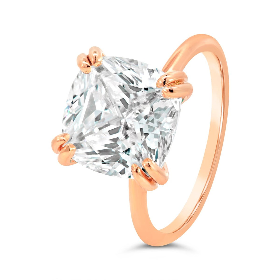 One Piece Casting Solitaire Diamond Engagement Ring - YJA7696R