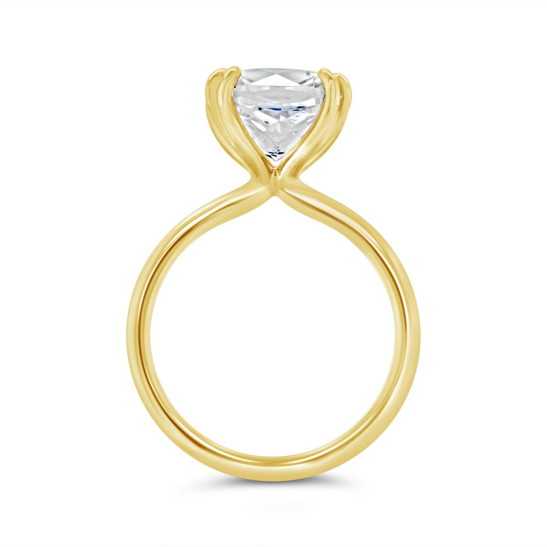 One Piece Casting Solitaire Diamond Engagement Ring - YJA7696R