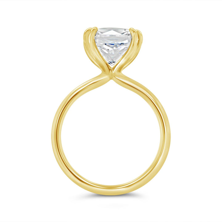 One Piece Casting Solitaire Diamond Engagement Ring - YJA7696R