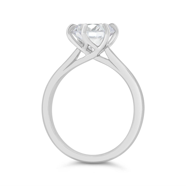 Six Prong Solitaire Engagement Ring - N0009SMA-RD