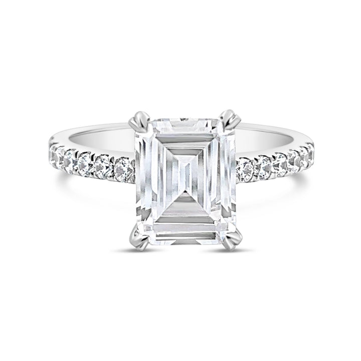 Classic Pave Diamond Engagement Ring - The Diamond Guys