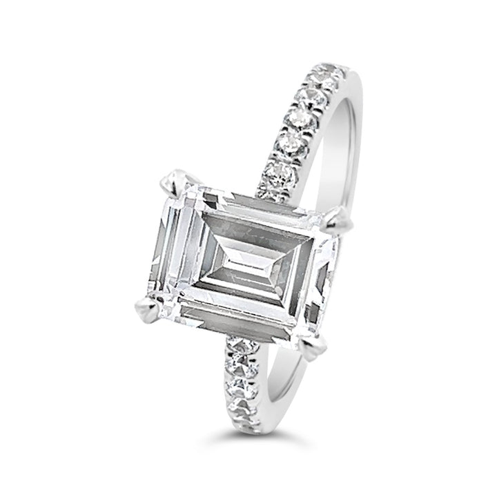Classic Pave Diamond Engagement Ring - The Diamond Guys