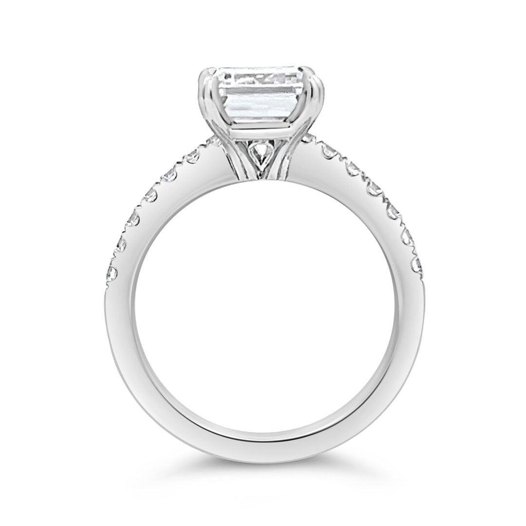 Classic Pave Diamond Engagement Ring - The Diamond Guys