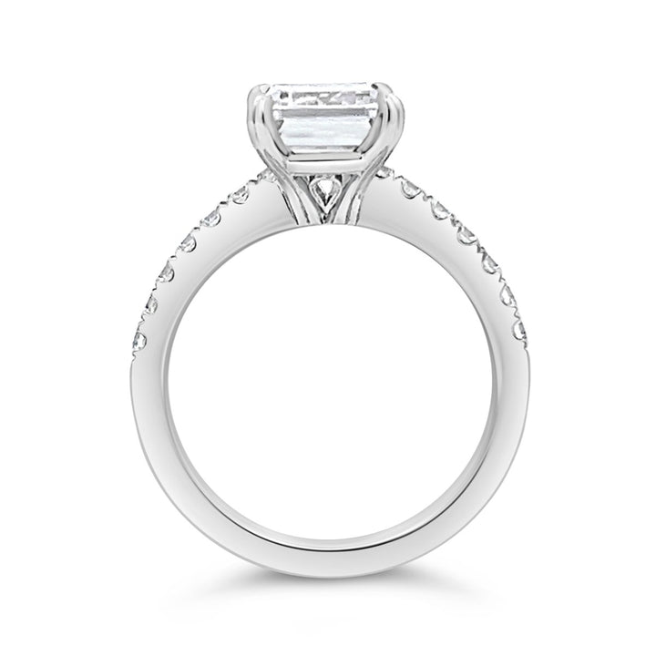 Classic Pave Diamond Engagement Ring - The Diamond Guys