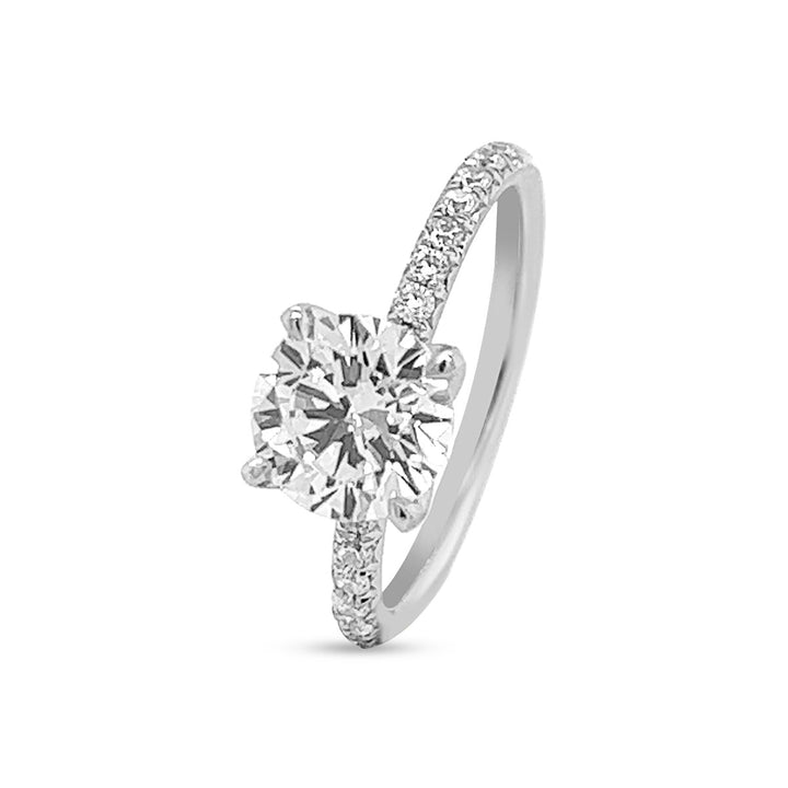 Timeless Pave Diamond Engagement Ring - The Diamond Guys