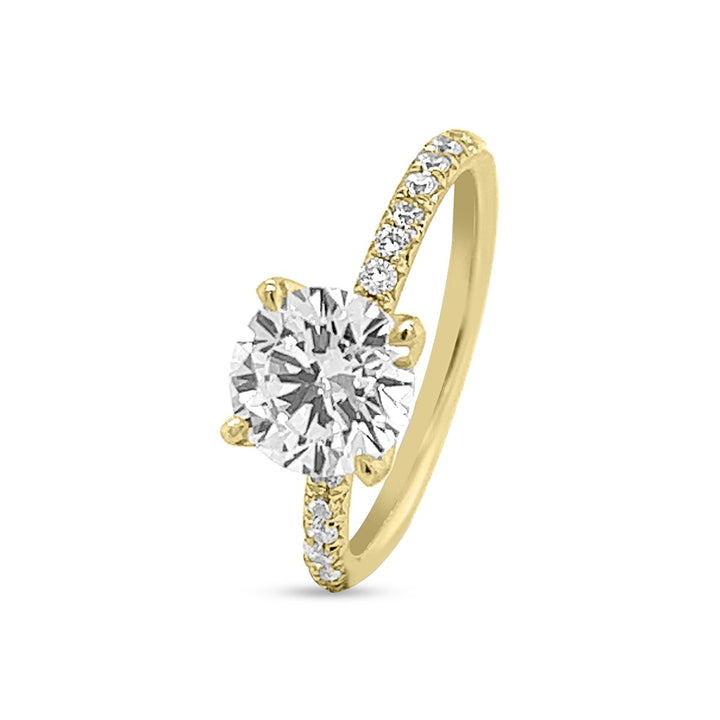 Timeless Pave Diamond Engagement Ring - The Diamond Guys