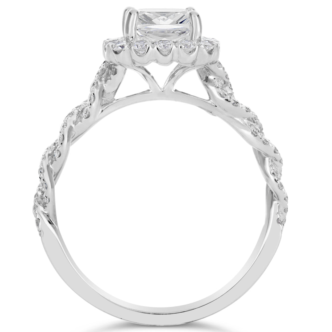 Diamond Halo Engagement Ring - The Diamond Guys