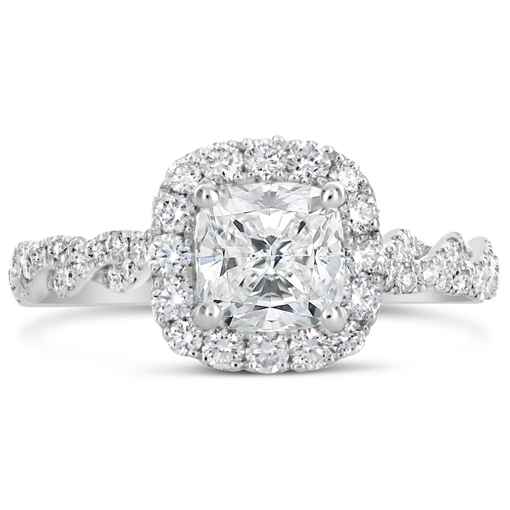Diamond Halo Engagement Ring - The Diamond Guys