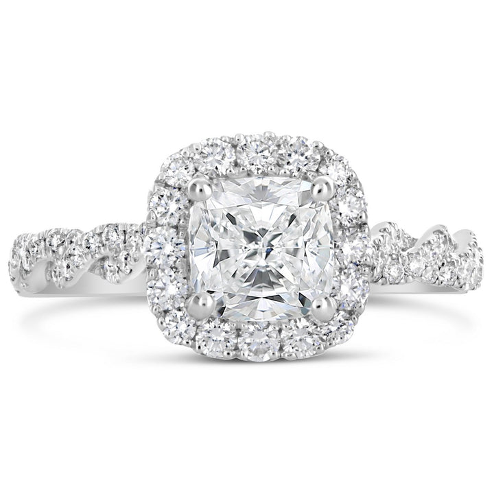 Diamond Halo Engagement Ring - The Diamond Guys