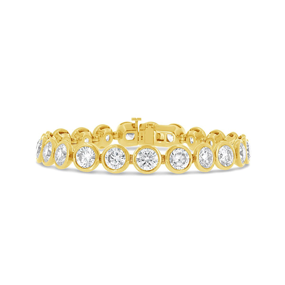 Bezel Set Lab Grown Diamond Bracelet - The Diamond Guys