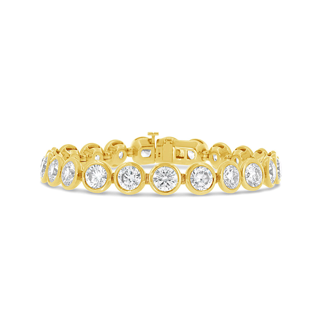 Bezel Set Lab Grown Diamond Bracelet - BC3280