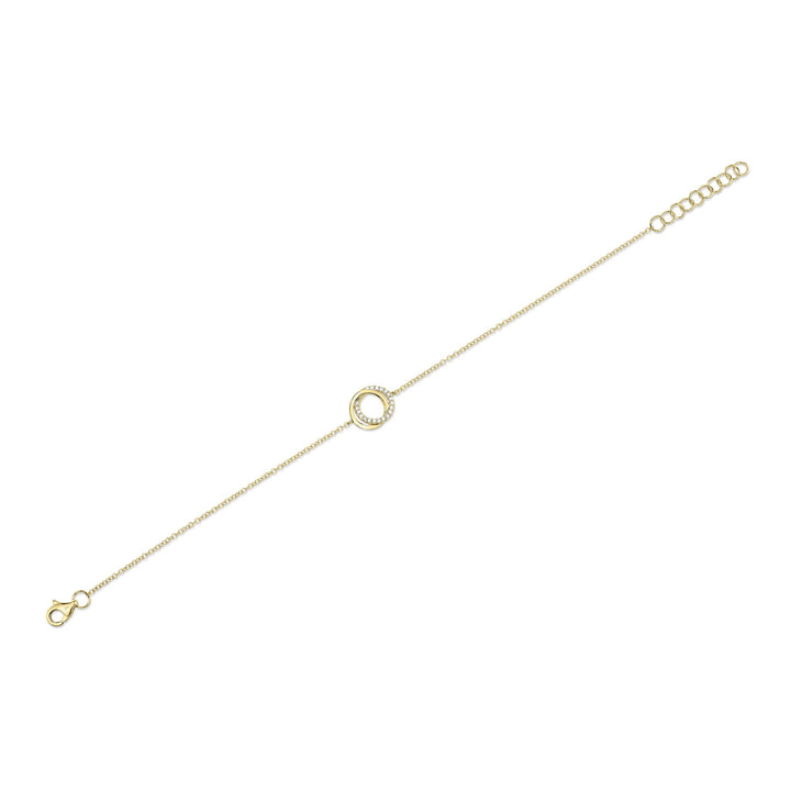 Shy Creation Diamond Love Knot Circle Bracelet - The Diamond Guys