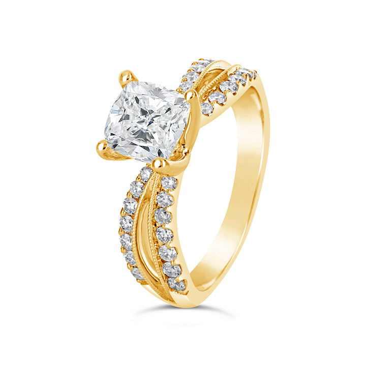 Split Shank Diamond Engagement Ring - GSR9181