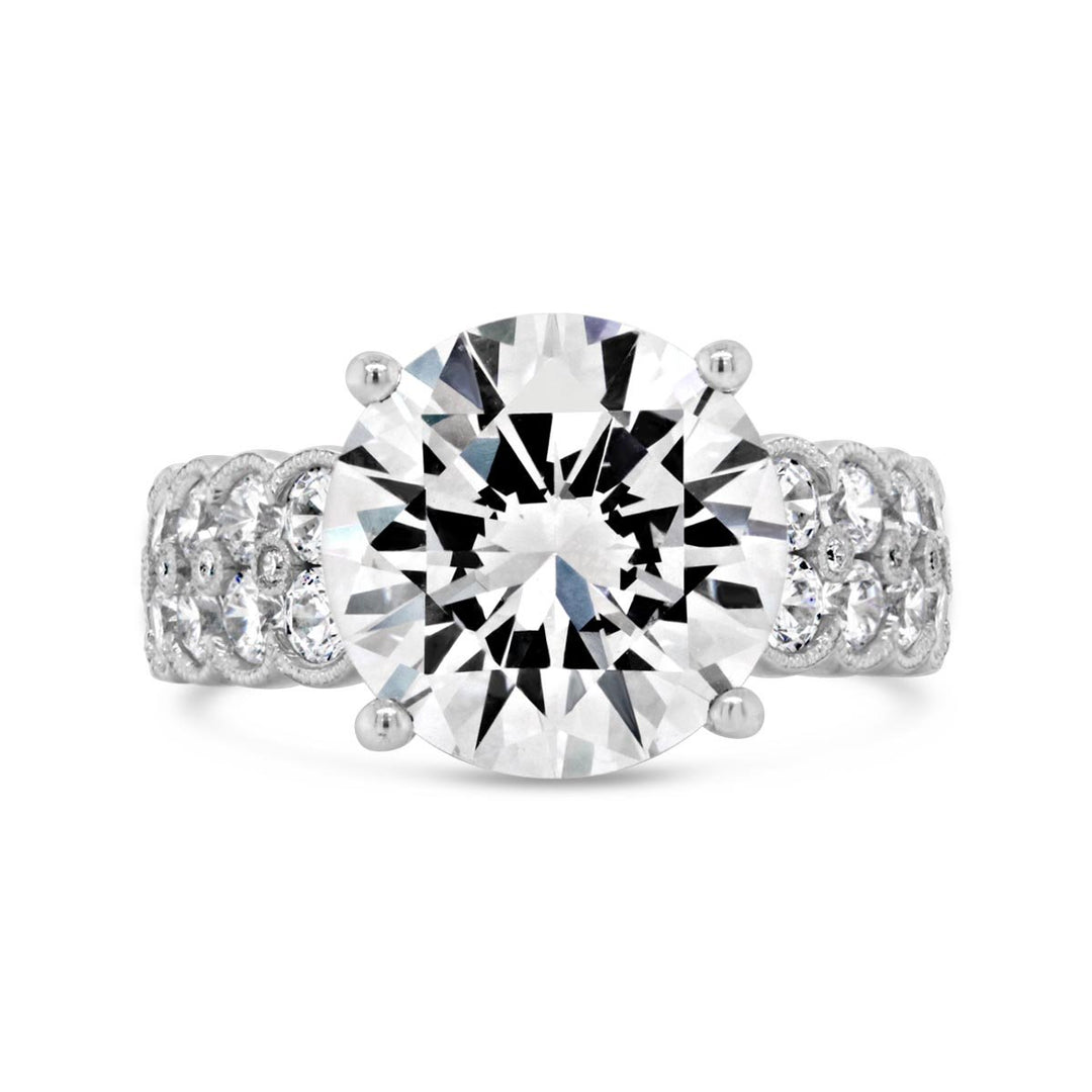 Vintage Inspired Diamond Engagement Ring - YJC3529R - The Diamond Guys