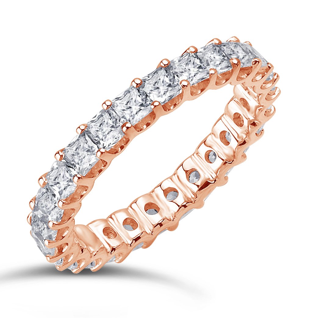 Princess Cut Diamond Eternity Band - ACE008